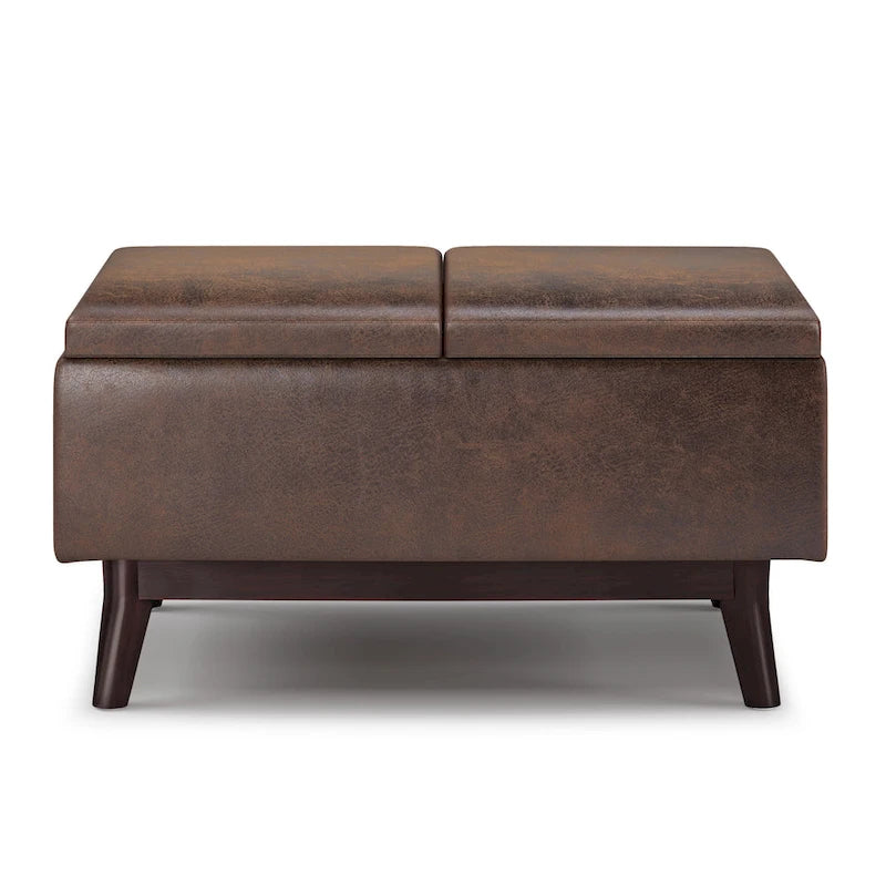 Repose-pieds/Table basse rectangulaire Mid-Century Moderne de 34 pouces de large