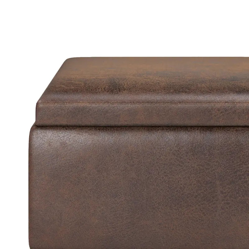 Repose-pieds/Table basse rectangulaire Mid-Century Moderne de 34 pouces de large