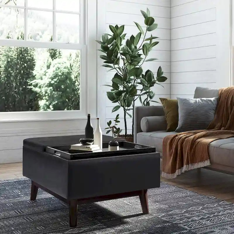 Repose-pieds/Table basse rectangulaire Mid-Century Moderne de 34 pouces de large