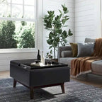 Repose-pieds/Table basse rectangulaire Mid-Century Moderne de 34 pouces de large