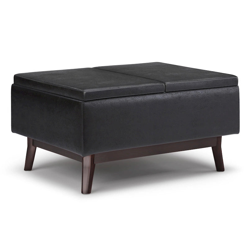 Repose-pieds/Table basse rectangulaire Mid-Century Moderne de 34 pouces de large