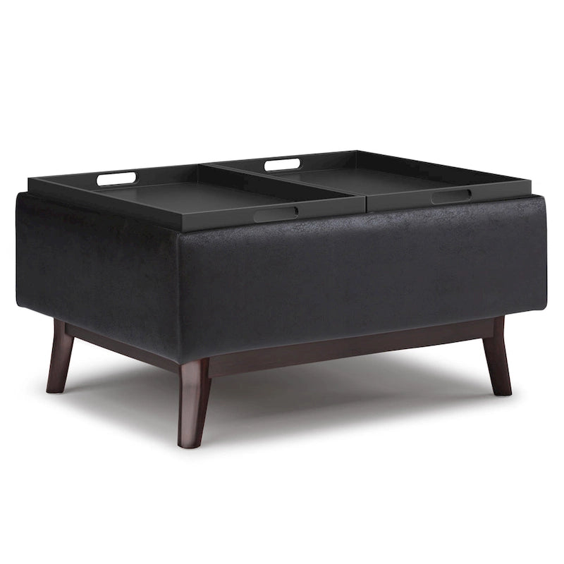 Repose-pieds/Table basse rectangulaire Mid-Century Moderne de 34 pouces de large