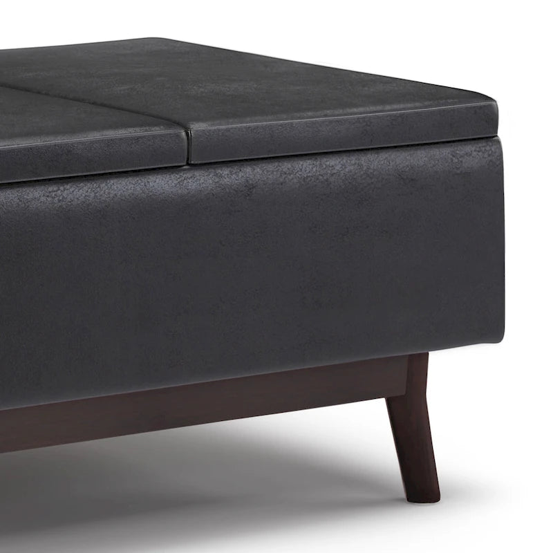 Repose-pieds/Table basse rectangulaire Mid-Century Moderne de 34 pouces de large