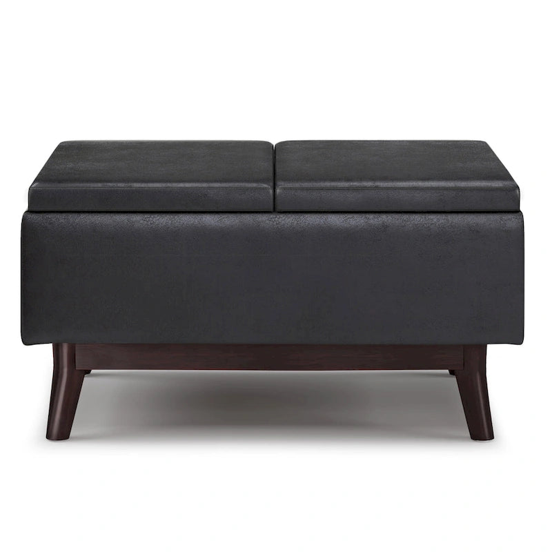 Repose-pieds/Table basse rectangulaire Mid-Century Moderne de 34 pouces de large