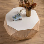 Table basse de style rétro américain avec motif en relief en trois dimensions