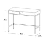 Bureau de 40 pouces avec tiroir et étagère