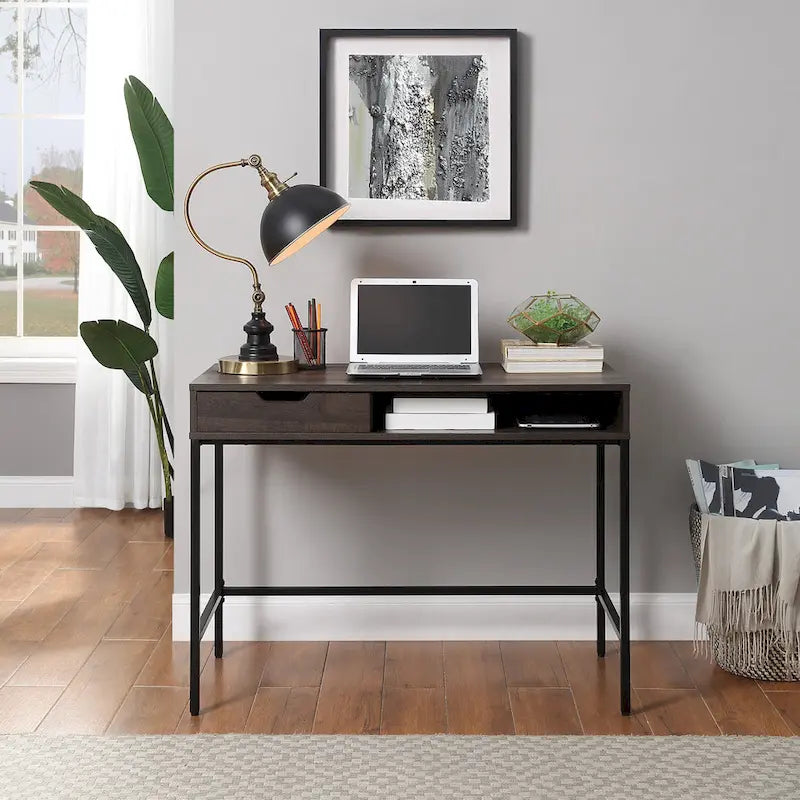 Bureau de 40 pouces avec tiroir et étagère