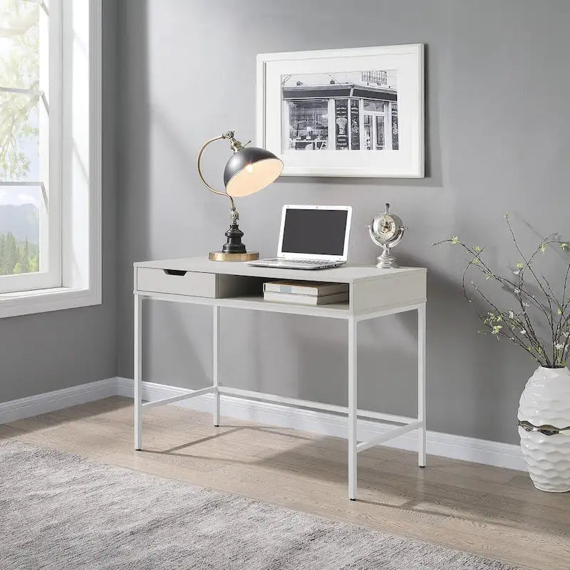 Bureau de 40 pouces avec tiroir et étagère