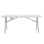 Table pliante Table pliable Table portative Table pliante multifonctionnelle en résine rectangulaire pour le camping en extérieur