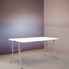 Table pliante Table pliable Table portative Table pliante multifonctionnelle en résine rectangulaire pour le camping en extérieur