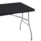 Table pliante Table pliable Table portative Table pliante multifonctionnelle en résine rectangulaire pour le camping en extérieur