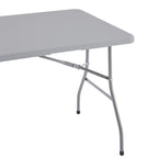 Table pliante Table pliable Table portative Table pliante multifonctionnelle en résine rectangulaire pour le camping en extérieur