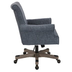Chaise de bureau Megan avec piètement en bois