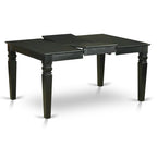 East West Furniture Ensemble de 7 pièces Table et chaises de cuisine - une table de salle à manger et 6 chaises de salle à manger (options de finition)