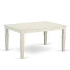 East West Furniture Ensemble de 7 pièces Table et chaises de cuisine - une table de salle à manger et 6 chaises de salle à manger (options de finition)
