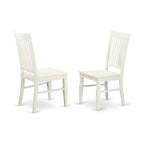 East West Furniture Ensemble de 7 pièces Table et chaises de cuisine - une table de salle à manger et 6 chaises de salle à manger (options de finition)