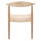 Fauteuil d'appoint en rotin et corde Mid-Century – 24,8 larg. x 18,9 prof. x 30,7 haut.