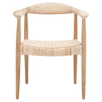 Fauteuil d'appoint en rotin et corde Mid-Century – 24,8 larg. x 18,9 prof. x 30,7 haut.