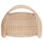 Fauteuil d'appoint en rotin et corde Mid-Century – 24,8 larg. x 18,9 prof. x 30,7 haut.