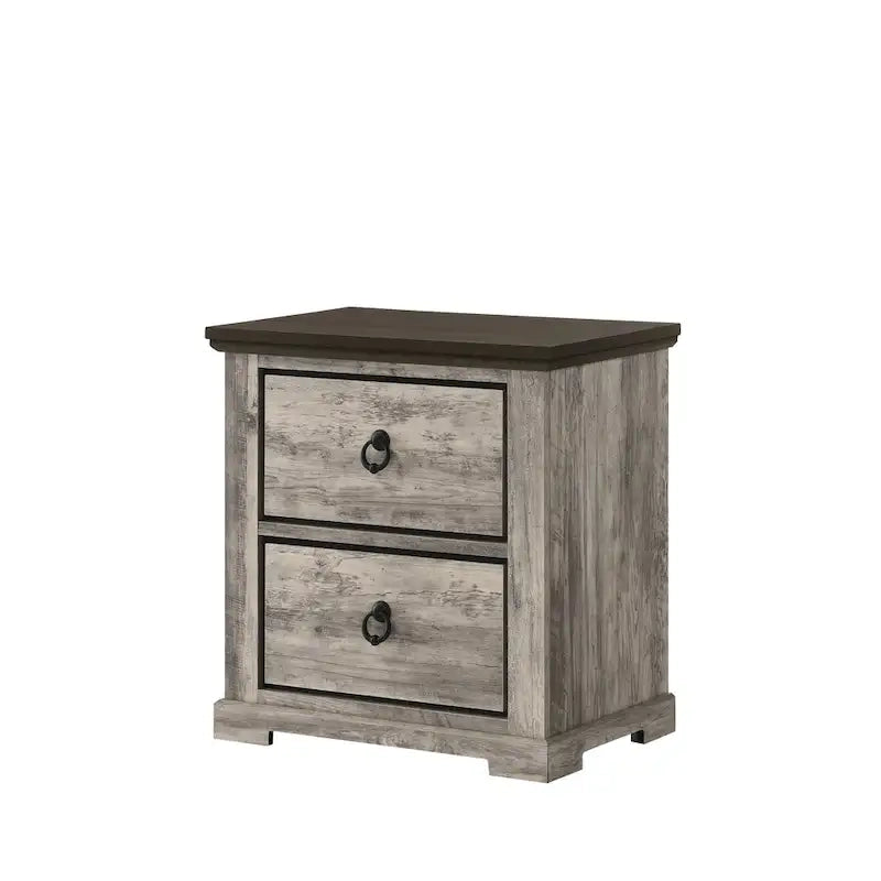 Chambre à coucher 5 pièces avec panneaux rustiques gris