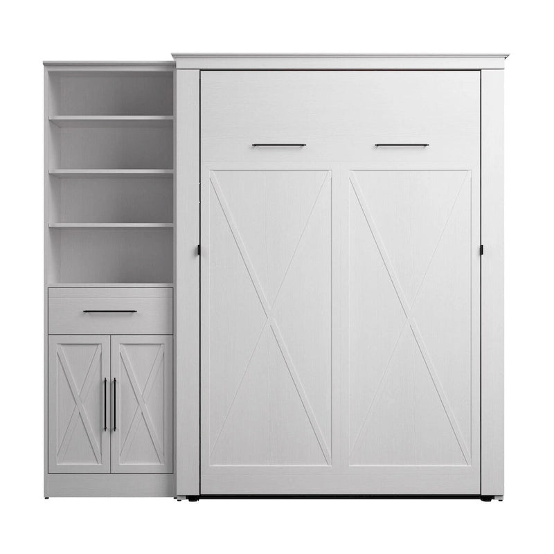 Lit escamotable double avec armoire-penderie (88W)