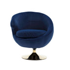Fauteuil d'appoint pivotant à 360 degrés en velours