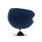 Fauteuil d'appoint pivotant à 360 degrés en velours