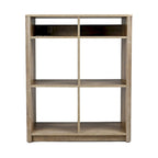 Étagère de table console avec 4 compartiments de rangement cubiques