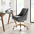 Chaise de bureau Discern Performance en velours