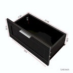 Meuble TV blanc moderne minimaliste de 203 cm
