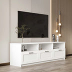 Meuble TV blanc moderne minimaliste de 203 cm