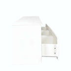 Meuble TV blanc moderne minimaliste de 203 cm
