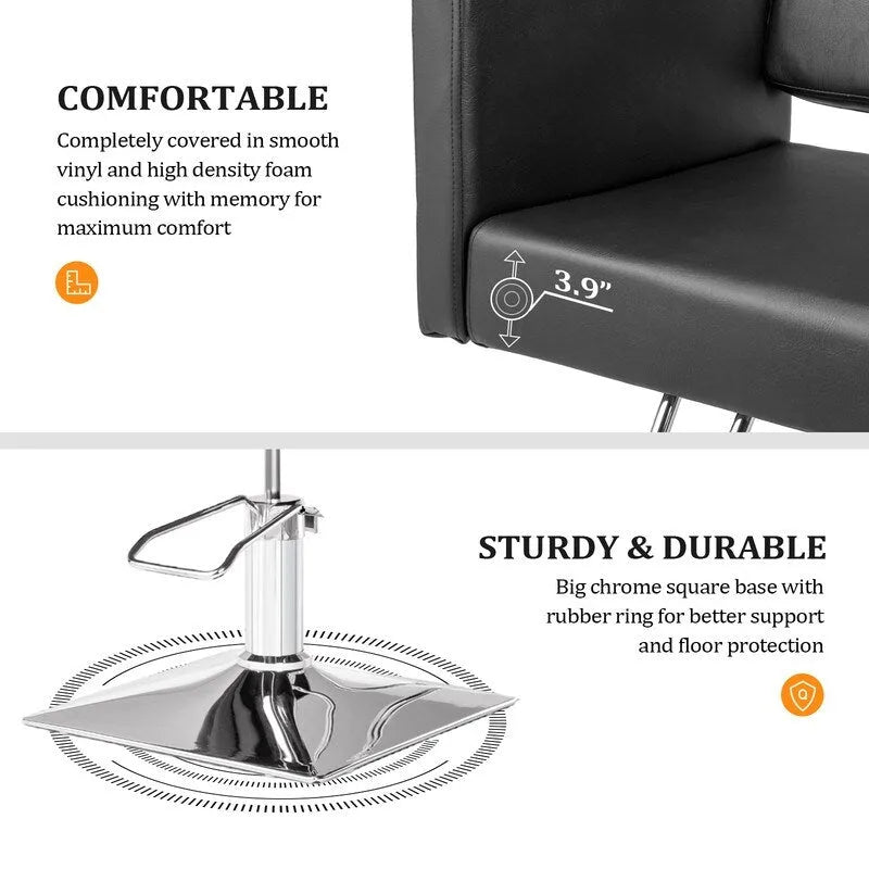 Tapis de salon anti-fatigue en PVC avec découpe carrée