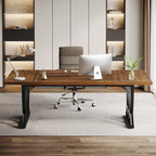71 Bureau d'ordinateur exécutif à domicile en bois et métal