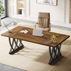 71 Bureau d'ordinateur exécutif à domicile en bois et métal